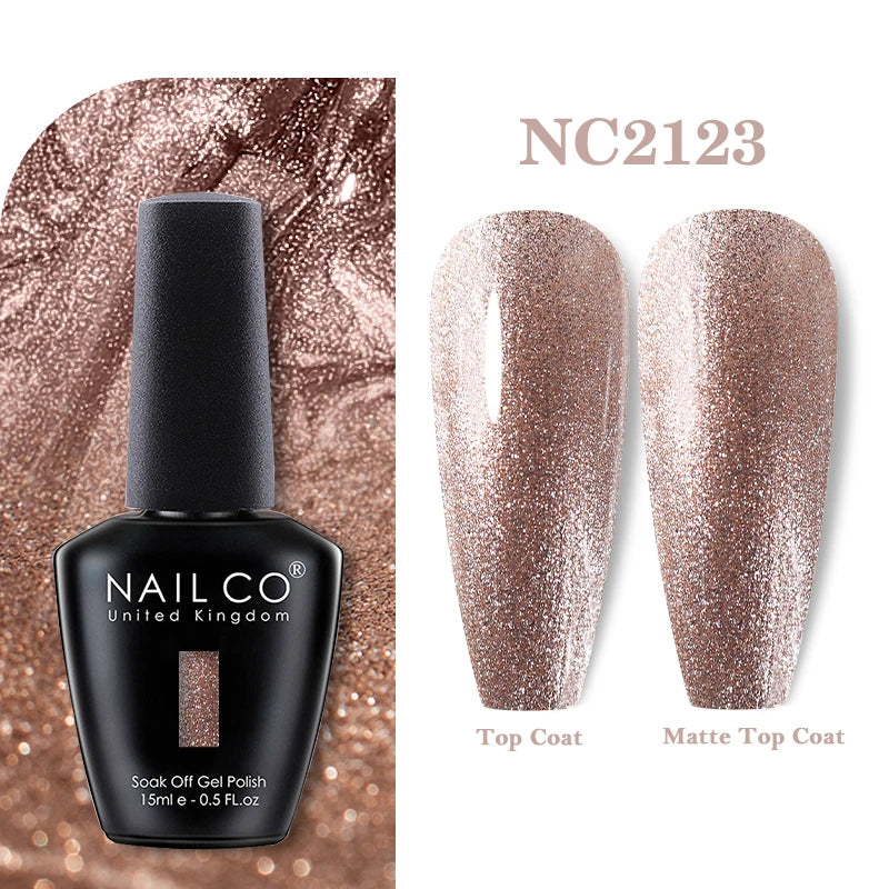 NAILCO 15ml Nail Gel Polish Vernis Semi Permanent UV Varnish Nails Art Manicure Design TOP BASE Hybrid Nail Supplies Nail Glue