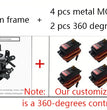 360 Degrees 6 DOF Robot Metal Alloy Mechanical Arm Claw Kit MG996R for Arduino Robotics Kit Educational Ps2 Programmable Toys