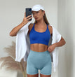 2024 New Summer Solid Yoga Shorts Chic Simple Style High-waisted Hip Lift Women's Sports Shorts