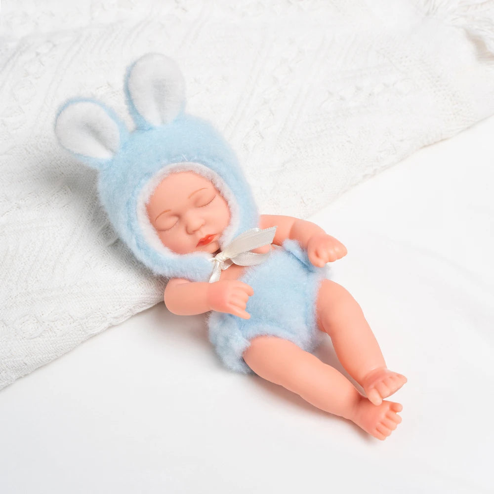 New Silicone Reborn Dolls 20cm Baby Reborn Toys Waterproof Vinyl Bebe Doll Cute Mini Reborn Baby Doll For Girls Birthday Gift