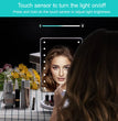 Lighted Makeup Mirror, Square 4*AA Battery - use Beauty Mirror ,Touch Screen VanityMirror,Brightnes