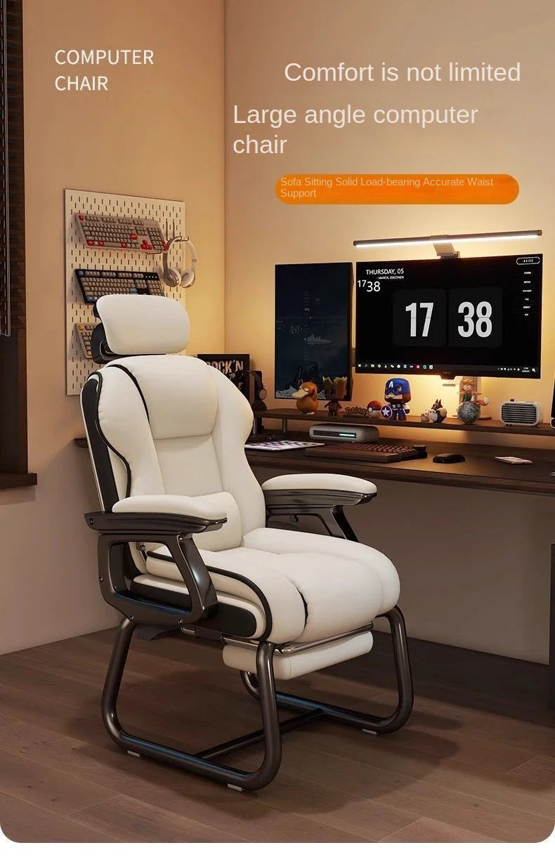 Computer Chair Comfortable Sitting Bow Shaped Reinforced Office Chair Reclining Sofa E-sports Boss Chair Dropshipping New