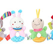 Baby Plush Rattle Cartoon Animals Crib Mobile Bed Bell Toys 0-12 Months Infant Toddler Early Educational Toy for Newborn  Gifts