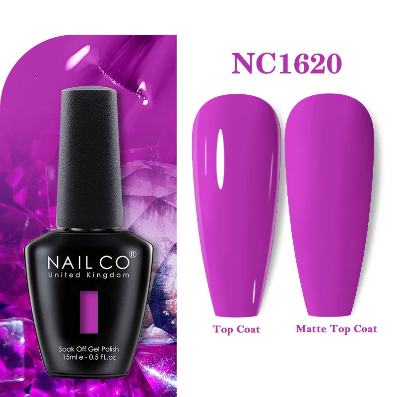 NAILCO 15ml Nail Gel Polish Vernis Semi Permanent UV Varnish Nails Art Manicure Design TOP BASE Hybrid Nail Supplies Nail Glue