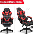 Gaming Chair, Backrest and Seat Height Adjustable Swivel Recliner Racing Office Computer Ergonomic Video Game Chair