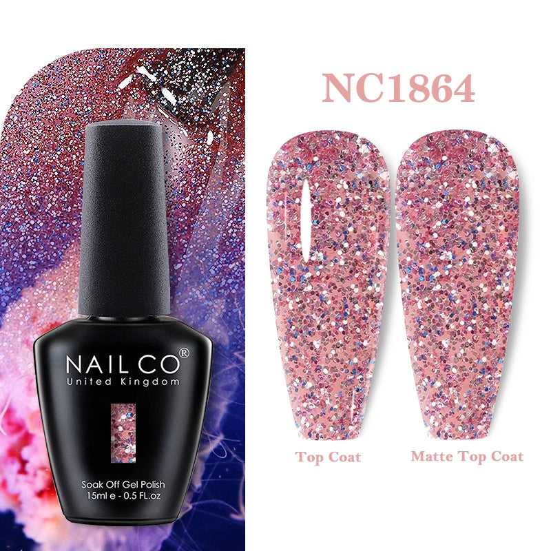 NAILCO 15ml Nail Gel Polish Vernis Semi Permanent UV Varnish Nails Art Manicure Design TOP BASE Hybrid Nail Supplies Nail Glue