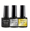 2/3 Piece Set Top Coat Base Coat and Base Coat UV/LED Semi-Permanent Clear Coat Gel Nail Polish, Nail Art Kit for Everyone