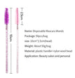 CNK 50Pcs Disposable Crystal Eyelash Brush Mascara Wands Applicator Diamond Rod Makeup Brushes for Women Eyelash Extension Tool