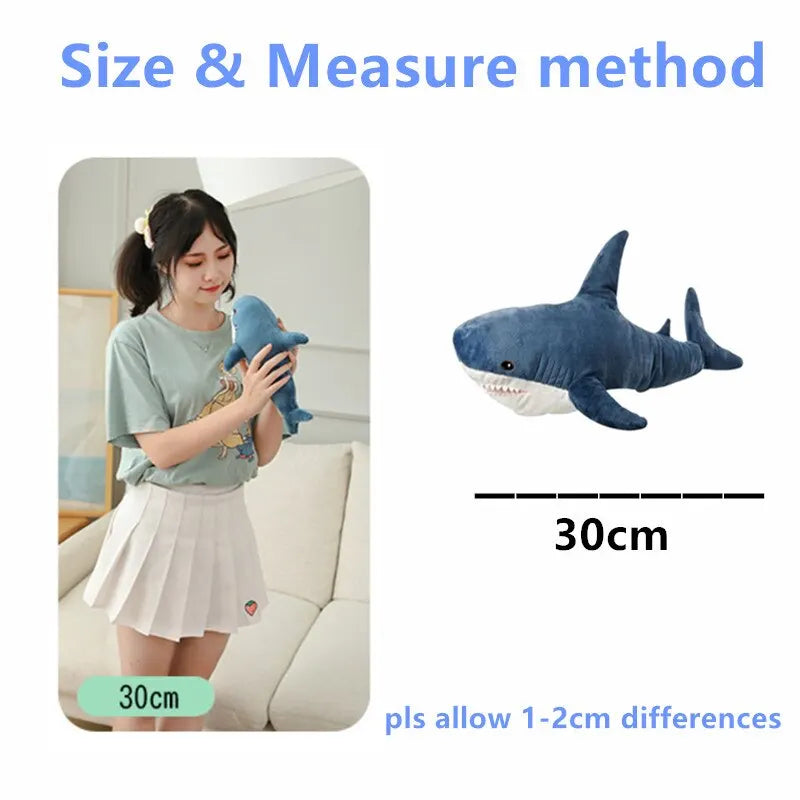 30cm Shark Toy Soft Stuffed Sea Animal Accompany Pillow High Quality Gifts For Birthday Children Boys Party Decro