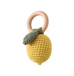 1PC Crochet Animal Bear Rattle Toy Soother Bracelet Wooden Teether Ring Baby Product Mobile Pram Crib Wooden Toys Newborn Gifts