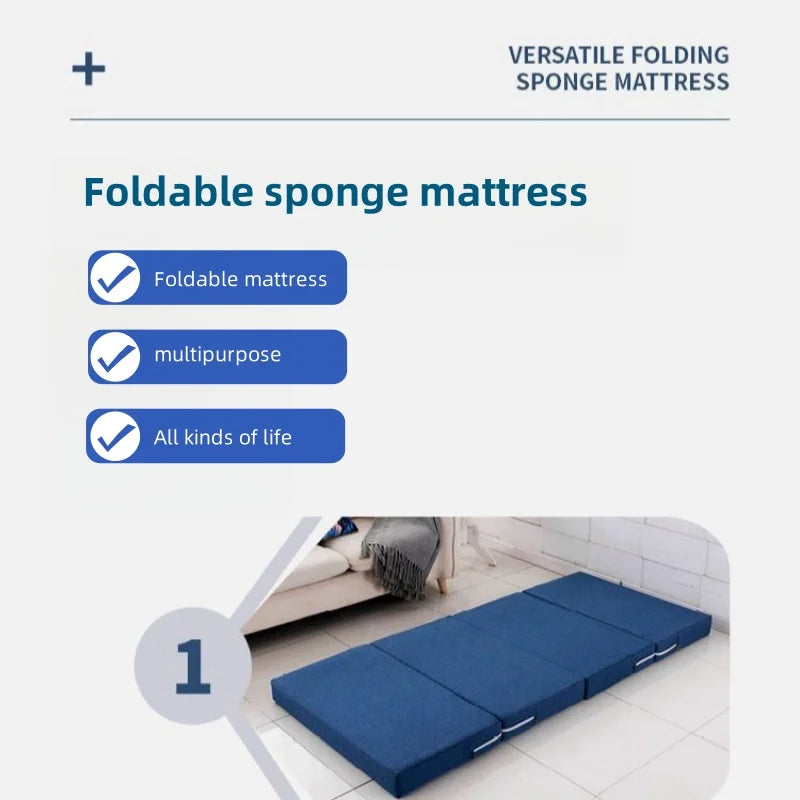 Mattress Multi-color Design Environmentally Friendly Materials Comfortable Cotton Linen Foldable Multifunctional Sponge Durable