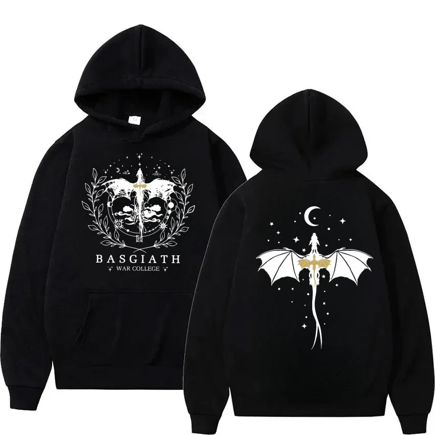 Basgiath War College Cotton Hoodies Fourth Wing Women Men Clothing Printed Graphic Spring Autumn Sweatshirt Streetwear Tops