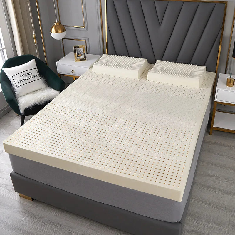 100% Thailand natural latex mattress imported natural rubber pure mattress 1.8m bed 1.5m thickened home dormitory cushion mat