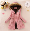 2023 New Autumn Winter Women Cotton Jacket Padded Casual Slim Coat Emboridery Hooded Parkas Wadded Warm Overcoat Fashion Parkas