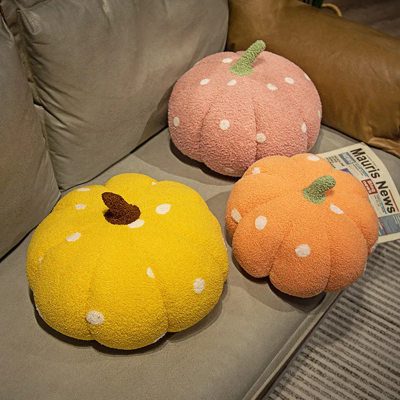 18-35cm Kawaii Simulation Nordic Halloween Pumpkin Plush Toys Lovely Soft Plant Stuffed Doll Holidays Props Decor Throw Pillow