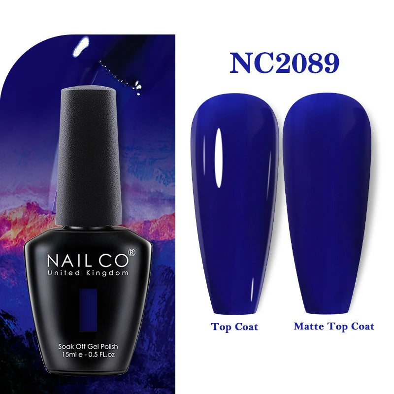 NAILCO 15ml Nail Gel Polish Vernis Semi Permanent UV Varnish Nails Art Manicure Design TOP BASE Hybrid Nail Supplies Nail Glue