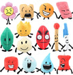 37 Style Battle for Dream Island Plush Toy BFDI Leafy Firey Flower Waterdrop Four X Cake Lollipop Stuffed Doll Kid Birthday Gift