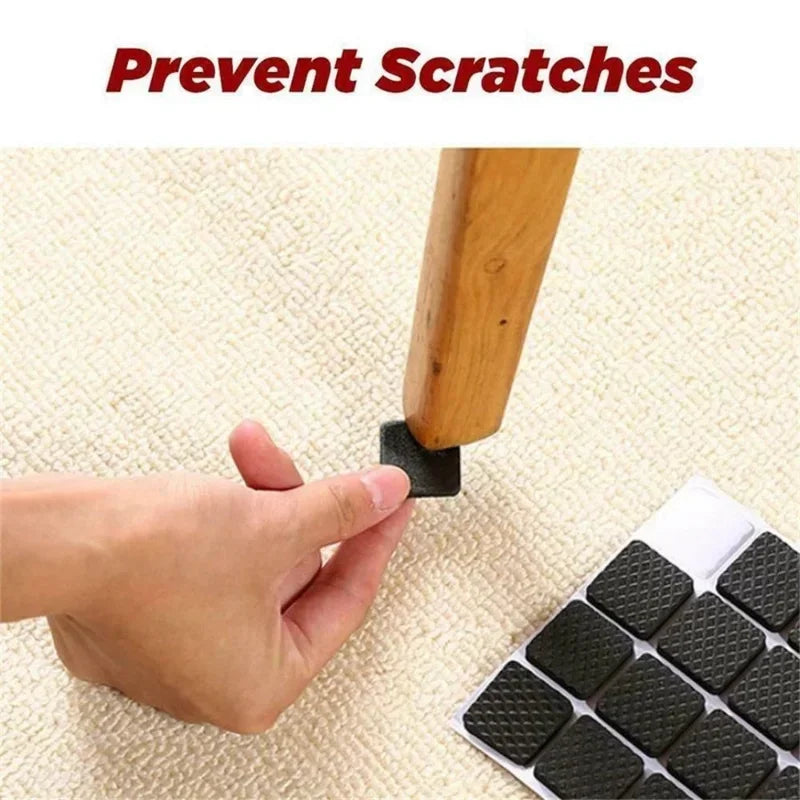 Protective Rubber Pad Rubber Furniture Leg Feet Pad Non-slip Fashion Flexible Table Chair Feet Sticker Foot Cover Household Tool