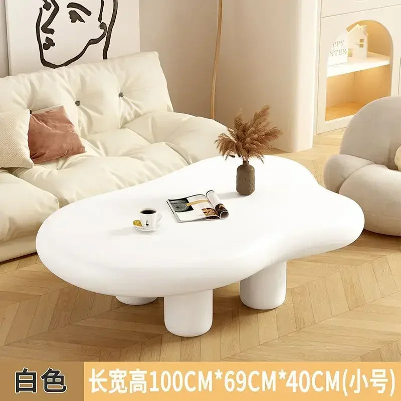 Clouds Tea Table House Lonely Wind Nordic Home Living Room Small Apartment Shaped Cream Simple Modern Tea Coffee Table Furniture