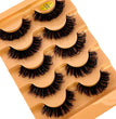 5pairs Classic Hybrid Volume Lashes New Arrival Wispy D Curl Short Russian Strip Lashes Makeup False Eyelashes