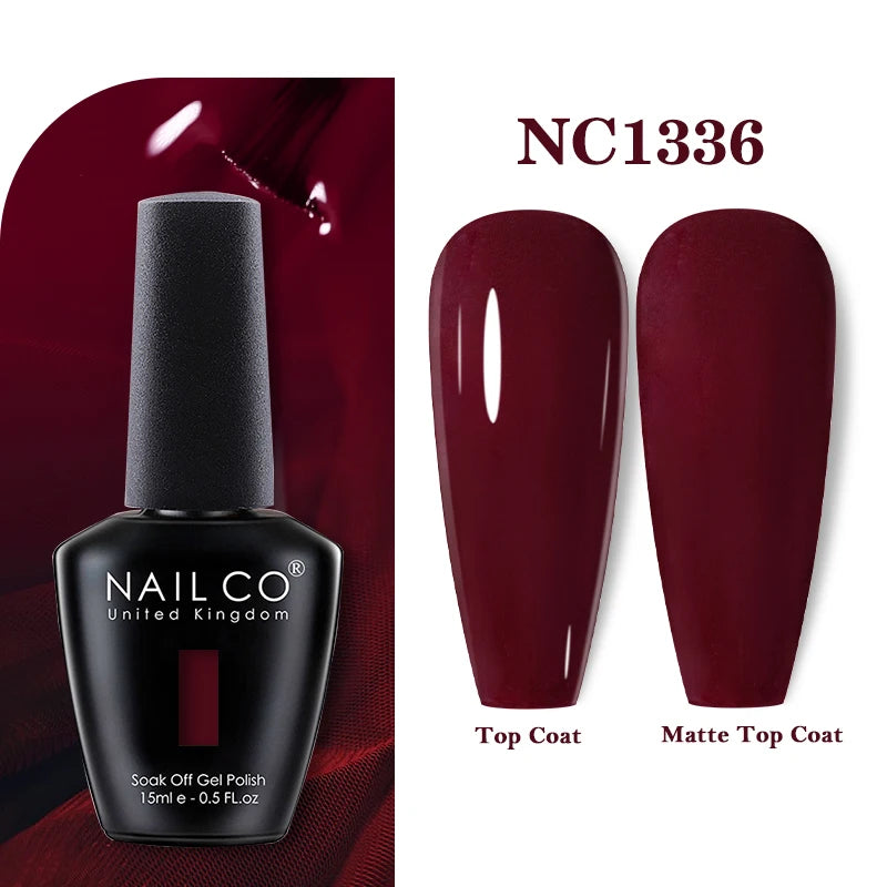 NAILCO 15ml Nail Gel Polish Vernis Semi Permanent UV Varnish Nails Art Manicure Design TOP BASE Hybrid Nail Supplies Nail Glue