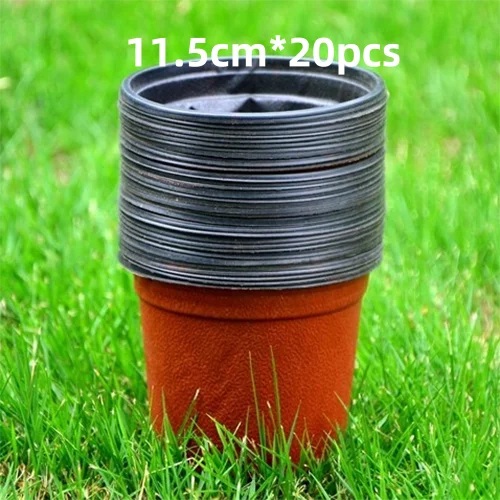 Thin section Flowerpot Plastic Grow Box Fall Resistant Tray For Home Garden Plants Nursery Cup Transplant Flower Plant Pots D4