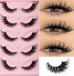 5 Pairs Cat Eye Lashes Faux Mink Eyelashes Natural long Manga Lashes Winged End Eye Elongated Eyelashes Fake Lashes Makeup