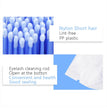 100PCS/Bag Eyelash Brushes Disposable Cotton Swab Micro Individual Eyelashes Microbrush Lash Removing Lash Extension Accessories