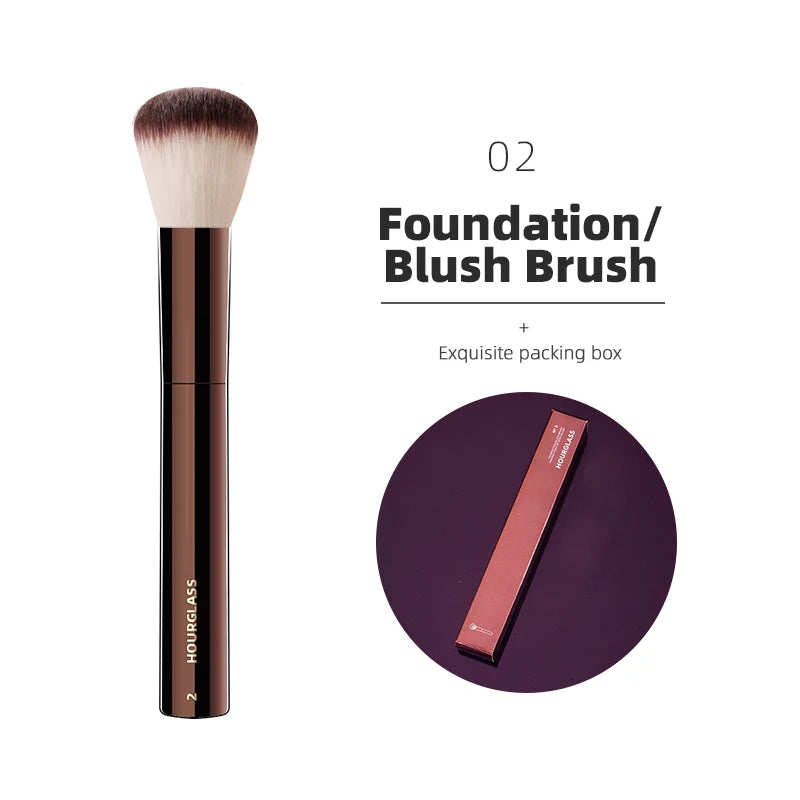 Hourglass Makeup Brushes Powder Foundation Concealer Blusher Bronzer Eye Shadow Eyebrow Eyeliner Sculpting Brush