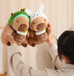 Lotus leaf Capybara Plush Toy  Oyster Bee Bckpack Capibara Cosplay Unicorn Dinosaur Boba Bread Ring Decor Stuffed Animals