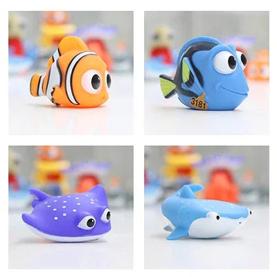 Finding Nemo Baby Bath Squirt Toys Kids Funny Soft Rubber Float Spray Water Squeeze Toys  Bathroom Play Animals For Children