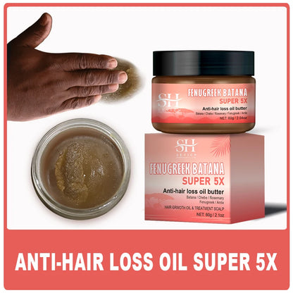 2024 Super Fast 5x Hair Growth Oil Fenugreek Anti-Hair Loss Oil Rosemary Hair Regrowth Chebe Batana Butter Hair Mask Amla Oils