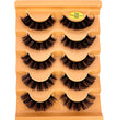 5pairs Classic Hybrid Volume Lashes New Arrival Wispy D Curl Short Russian Strip Lashes Makeup False Eyelashes