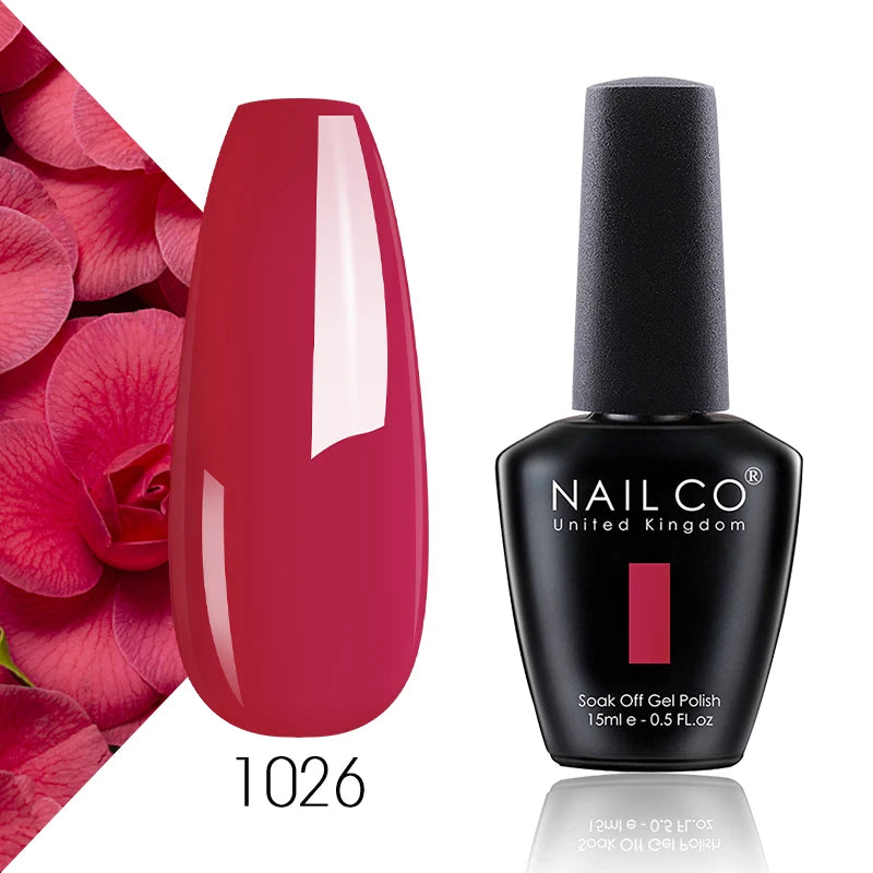 NAILCO 15ml Translucent Color Gel Nail Polish Vernis Semi Permanent UV LED Gel Polish For Nail Art Gel Manicure TOP BASE Varnish