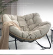 X&D Human Bird Nest Rattan Weaving Rocking Chair Leisure Sofa Home Balcony Single Lazy Sofa Rocking Chair Rattan Chair Can Sleep