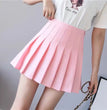 2024 White Women Pleated Skirts Summer High Waist Zipper Girls Dancing JK Mini Skirts Black Fashion Student A Line Faldas