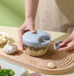 500ML Manual Meat Mincer Garlic Chopper Rotate Garlic Press Crusher Vegetable Onion Cutter Kitchen Cooking Accessories