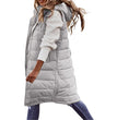 Long with Hood Outdoor Vest Down Women's Jacket Quilted Coat Sleeveless Jacket Winter Light Weight Sweaters