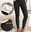 Winter Women Warm Leggings Plush Lined Thermal Pants Thickened Letter Embroidery Slim Elastic Tights