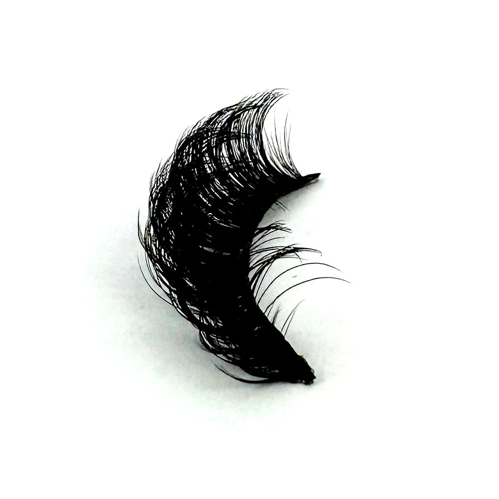 5pairs Classic Hybrid Volume Lashes New Arrival Wispy D Curl Short Russian Strip Lashes Makeup False Eyelashes