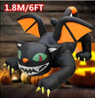 Halloween Inflatable 1.8m Black Cat Toy Shakes Head Ghost LED Lights Indoor Outdoor Yard Airblown Decoration Fun Party Display