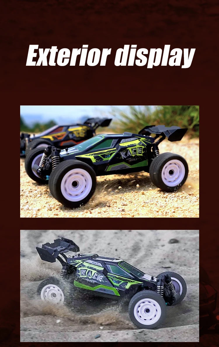 1:16 70KM/H Or 50KM/H 4WD RC Car With LED Remote Control Cars High Speed Drift Monster 4x4 Truck for Kids vs Wltoys 144001 Toys