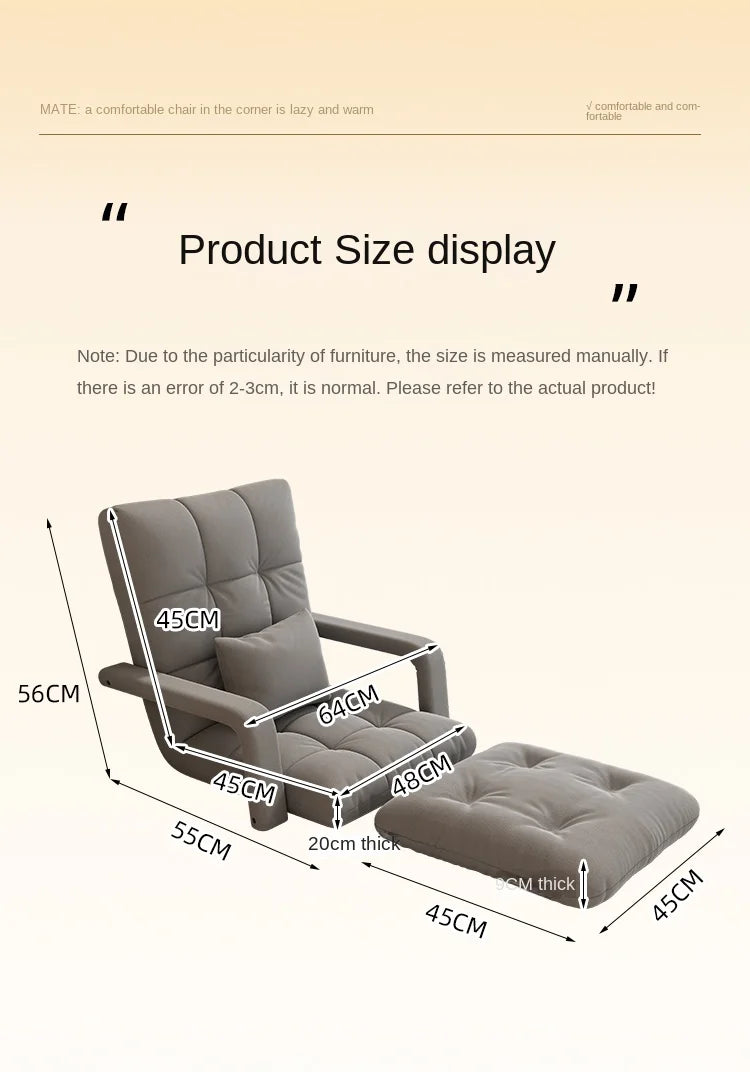 Lazy Sofa Bedroom Bay Window Folding Sofa Bed Can Lie Down and Sit on A Single Sofa Office Rest Sofa Chair