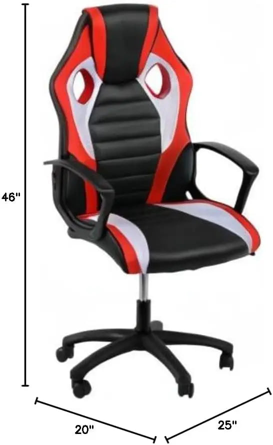 Gaming Chair, Backrest and Seat Height Adjustable Swivel Recliner Racing Office Computer Ergonomic Video Game Chair