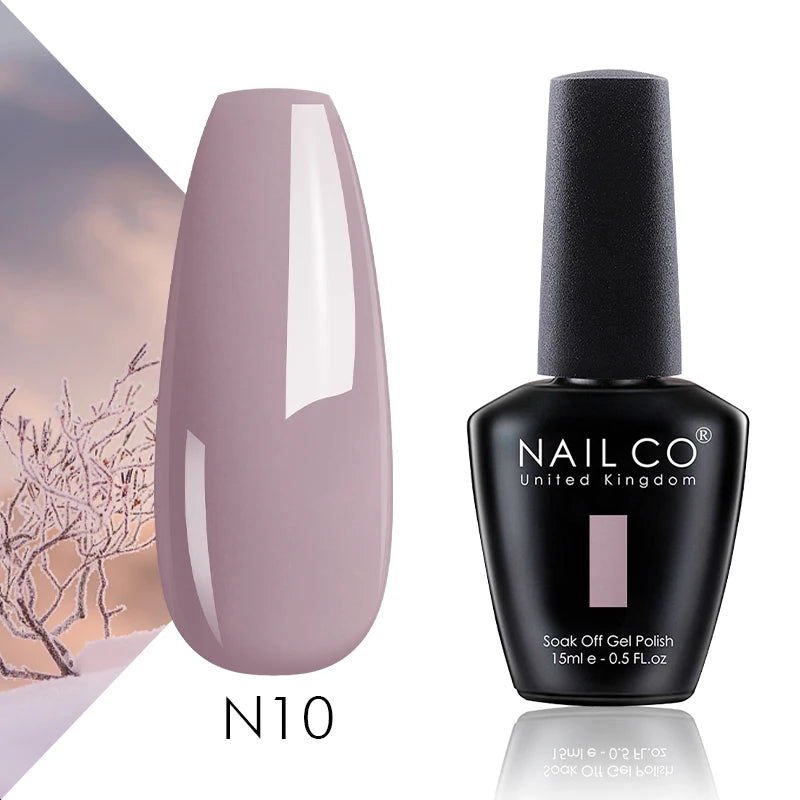 NAILCO 15ml Translucent Color Gel Nail Polish Vernis Semi Permanent UV LED Gel Polish For Nail Art Gel Manicure TOP BASE Varnish