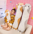 Children's Toy Stuffed Animal Pillow Cute Cat Pillow Soft Plush Long Cat Pillow Birthday Gift