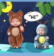 1pcs 13cm Sleep Baby Doll New Fashion Simulation Rebirth Dolls Mini Cute Doll Cartoon Animal Kids Toy for Children Birthday Gift