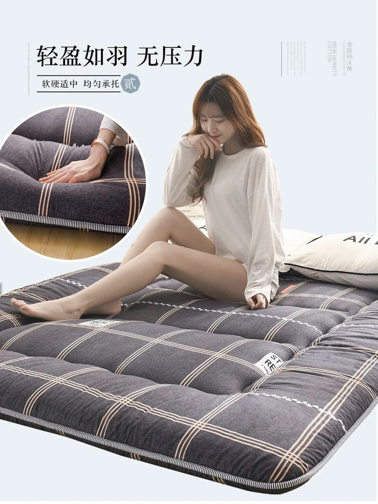 Japanese-style thickened tatami mattress floor mat soft cushion foldable lazy home sleeping pad bedroom floor artifact