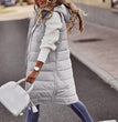 Long with Hood Outdoor Vest Down Women's Jacket Quilted Coat Sleeveless Jacket Winter Light Weight Sweaters