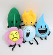 37 Style Battle for Dream Island Plush Toy BFDI Leafy Firey Flower Waterdrop Four X Cake Lollipop Stuffed Doll Kid Birthday Gift